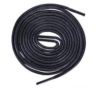 Stadux Round Waxed Cotton Dress Laces 2.5 mm Width, 80-100 cm Length, Black, Length 80CM
