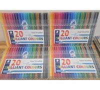 STAEDLER Triplus Triangular Colouring Pens water-based Felt Tip Drawing PK of 80