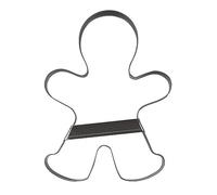 Städter 041332 Gingerbread Man Cookie Cutter with Bar Stainless Steel 20.5 cm