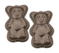 Staedter 2 PC Mini Eddy The Teddy Bear Kids Baking Mold, 11 cm, Metal, Brown, 30 x 30 x 11 cm