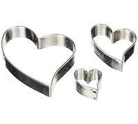 Staedter 3 Piece Love Cookie Cutter Set, Stainless Steel, 30 x 30 x 30 cm