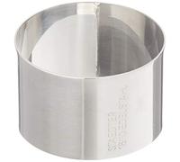Staedter Adjustable Round Dessert Ring, 5.5 cm Diameter x 3.5 cm Height, Stainless Steel, Silver, 5.5 x 3.5 cm