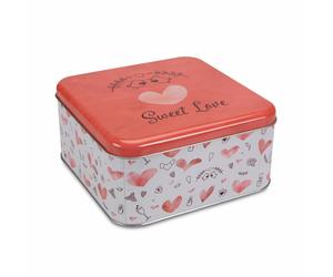 Städter biscuit tin Sweet Love Square biscuit tin 16.5 x 16.5cm
