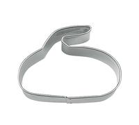 Staedter Curling Stone Shape Cookie Cutter, Stainless Steel, Silver, 5 x 30 x 30 cm