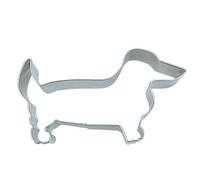 Staedter Dachshund Shape Cookie Cutter, Stainless Steel, Silver, 6.6x5.2x3.8