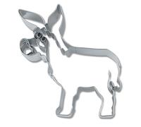 Staedter Donkey Shape Cookie Cutter, Stainless Steel, Silver, 30 x 30 x 10.5 cm