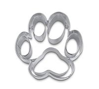 Staedter Embossing Dog Paw Cookie Cutter, Silver