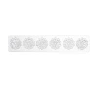 Staedter Flower Decor Mat, Silicone Rubber, White, 39.5 x 8 x 30 cm