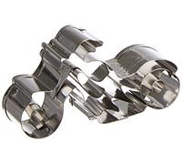 Staedter Motorcycle Embossing Cookie Cutter, 7 cm, Stainless Steel, Silver, 7 x 30 x 30 cm
