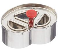 Staedter Pretzel Outer Ring, 6.5 cm, Stainless Steel, Silver, 6.5 x 30 x 30 cm