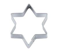 Staedter Tinplate 6 Pointed Star Cookie Cutter, 15 cm x 3 cm, Silver, 15 x 3 cm