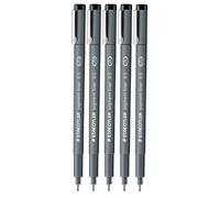Staedtler 0.5 mm Pigment Liner Fineliner Sketching Drawing Drafting Pens Pack of 5