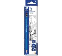 STAEDTLER 100-HB Mars Lumograph Graphite Pencils for Drawing & Sketching- HB (B
