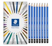 STAEDTLER 100 Lumograph Graphite Pencils, Pack of 8 in Envelope Pack