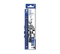 STAEDTLER 100B-2B Mars Lumograph Pencil Premium Quality 2B Hardness Pack of 12 Black