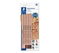 STAEDTLER 100P-SBK6 Design Journey Graphite Pastel Pencils - Assorted Colours (Pack of 6)