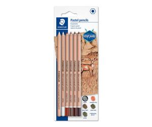 STAEDTLER 100P-SBK6 Design Journey Graphite Pastel Pencils - Assorted Colours (Pack of 6)