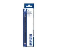 Staedtler 108 20-9 Lumocolor Permanent Glasochrom Dry Marker Pencil - Black (Pac