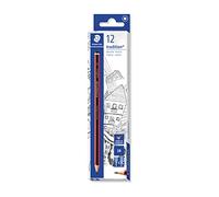 STAEDTLER 110-3B Tradition Graphite Pencil for Drawing & Sketching - 3B (Box of 12), Black