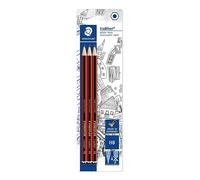 Staedtler 110-Hbbk3D Tradition Hb Pencils - Blister Card Of 3