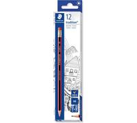 STAEDTLER 112-HB Tradition Graphite Pencil for Drawing & Sketching - HB, Eraser
