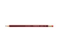 Staedtler 112 Tradition Hb Pencil Rubber Tip Red/Black Barrel Pack 12