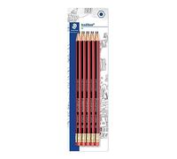 Staedtler Tradition HB Pencils with Eraser Pack of 10 Blister Card