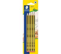 STAEDTLER 120-2 BK5D Noris HB Pencils, 5 Count (Pack of 1), Yellow, Black | Break-resistant hexagonal HB pencil, non-slip surface - recycled wood, PEFC - Art.-Nr. 120-2 BK5D