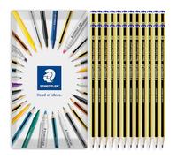 STAEDTLER 121 Noris School Pencil - Break Resistant Leads - Class Pack of 24 Pencils in Envelope Gift Packaging (Grade H)
