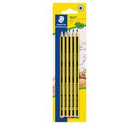 Staedtler Graphite Pencils 121-S BK5D Noris School – Assorted Grades 2B,B,HB,H,2H – Pack of 5, Black