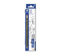 STAEDTLER 122-HB Noris Graphite Pencils with Eraser-Tip - HB (Box of 12)