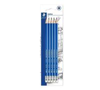 STAEDTLER 132 46BK5D Norica Eraser-Tipped Pencils (Pack of 5)