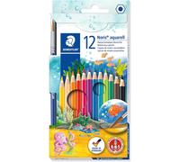 STAEDTLER 144 10NC12 Noris Aquarell Watercolour Pencils - Assorted Colours (Pac