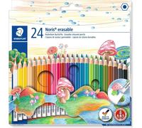 STAEDTLER 144 50NC24 Noris Club Erasable Colouring Pencils - Assorted Colours,