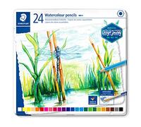 Staedtler Design Journey 14610C Metal Box of 24 Assorted Watercolour Pencils