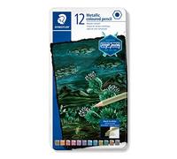 STAEDTLER 146M M12 Metallic Colouring Pencils - Assorted Colours (Tin of 12)