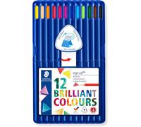 STAEDTLER 157 M36 Ergosoft Triangular Colouring Pencils - Assorted Colours (Tin of 36 Pencils)