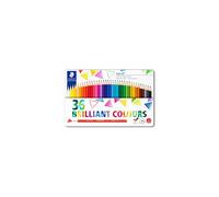 STAEDTLER 157 M36 Ergosoft Triangular Colouring Pencils - Assorted Colours (Tin of 36 Pencils)