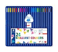 Staedtler 157 SB24 Ergosoft Triangular Colouring Pencils - Pack of 24