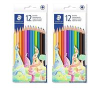STAEDTLER 175 C12 Wood-Free Coloured Pencils - 24 Pencils - 12 Colours