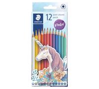 Staedtler Coloured Pencils 175 C12 Y - Wood-Free Pastel Colours - Pack of 12