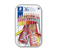 STAEDTLER 175 M36 Wood-Free Coloured Pencils - Assorted Colours (Tin of 36)