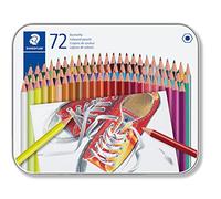 STAEDTLER 175 M72 Coloured Pencils - Assorted Colours (Tin of 72) | Easy-to-sharpen hexagonal pencils, durable - kids & adults - Art.-Nr. 175 M72