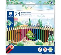 STAEDTLER 185 C24 Noris Colour Colouring Pencils - 24 Assorted Colours (Pack of