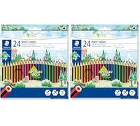 STAEDTLER 185 C24 Noris Colour Colouring Pencils - 24 Assorted Colours (Pack of 48 Pencils)