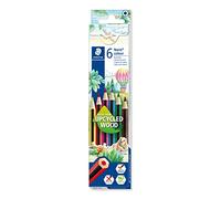 STAEDTLER 185 C6 Noris Colour Pencils - Assorted Colours (Pack of 6)