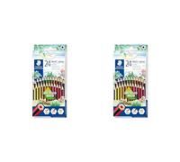 STAEDTLER 185 CD24 Noris Colour Pencil - 24 Assorted Colours (Pack of 48 Pencils)