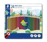 Staedtler Colouring Pencils Noris Colour 185 – Tin of 24 Assorted Colours