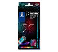 STAEDTLER Colouring Pencils - NORIX - 12 Assorted Colours - Pack of 12, 186 C12