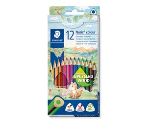 STAEDTLER 187 C12 Noris Colour Triangular Pencils - Assorted Colours (Pack of 12